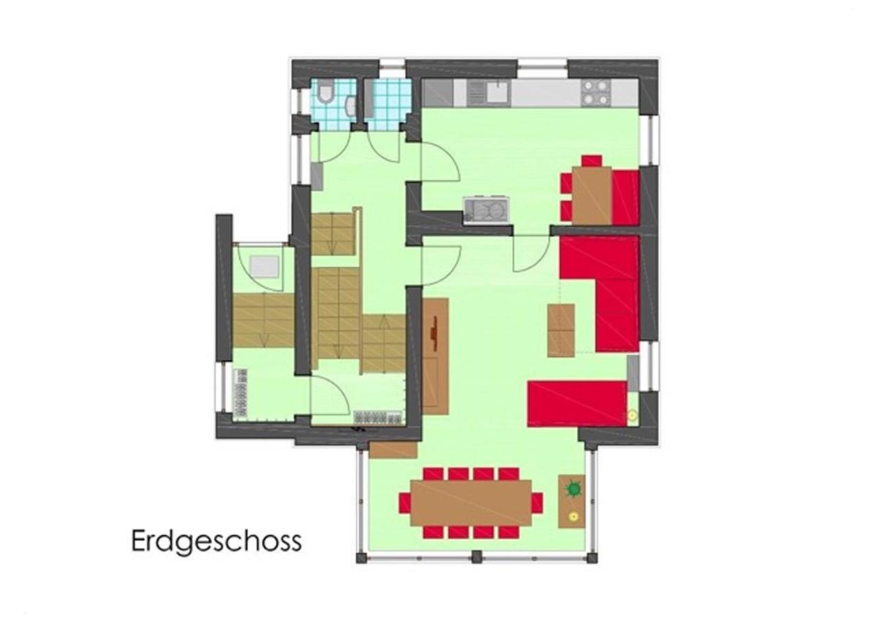 Villa Schnuck - Das Rote Ferienhaus Bad Gastein Dış mekan fotoğraf